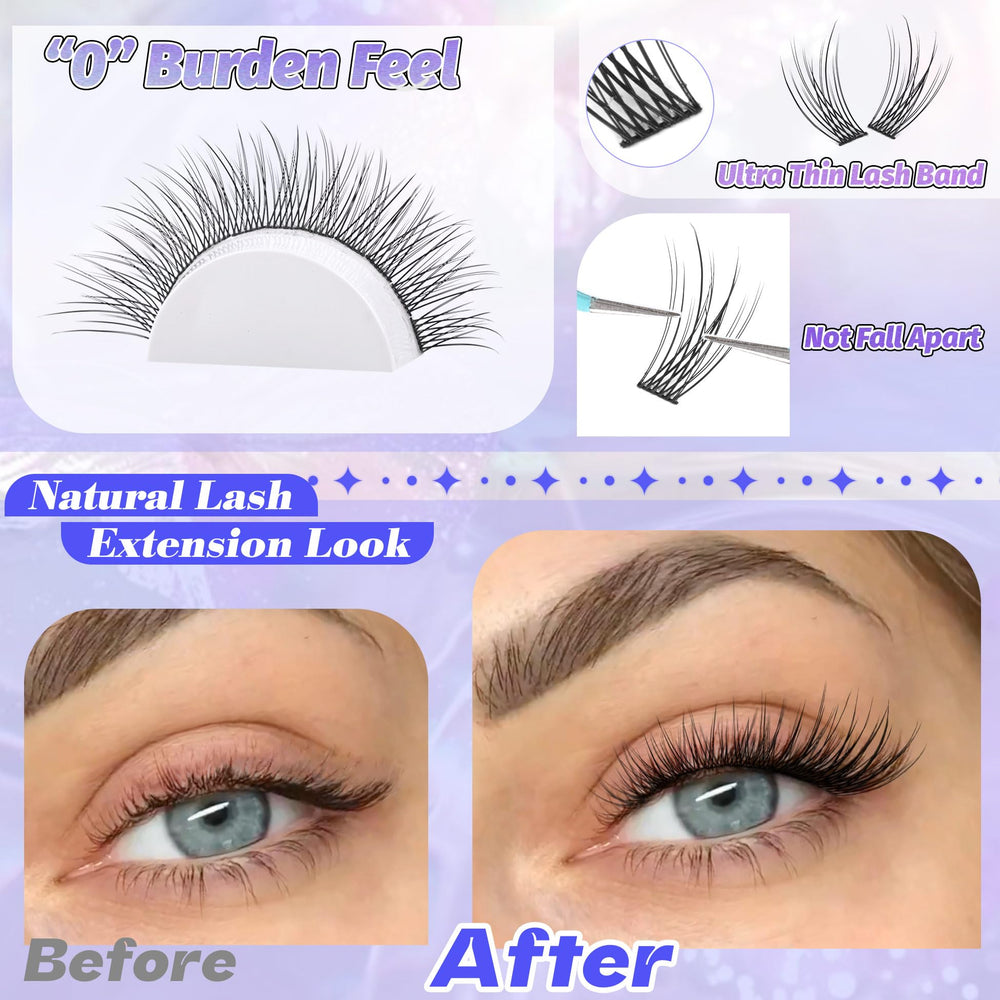 ALICE mixed-length clusters 10-14mm enable natural or fluffy styles.