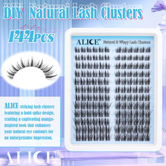 ALICE natural lash clusters wispy style for a subtle manga-inspired look.