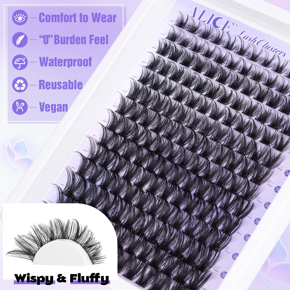 ALICE Natural-look lashes with soft bands feel comfortable