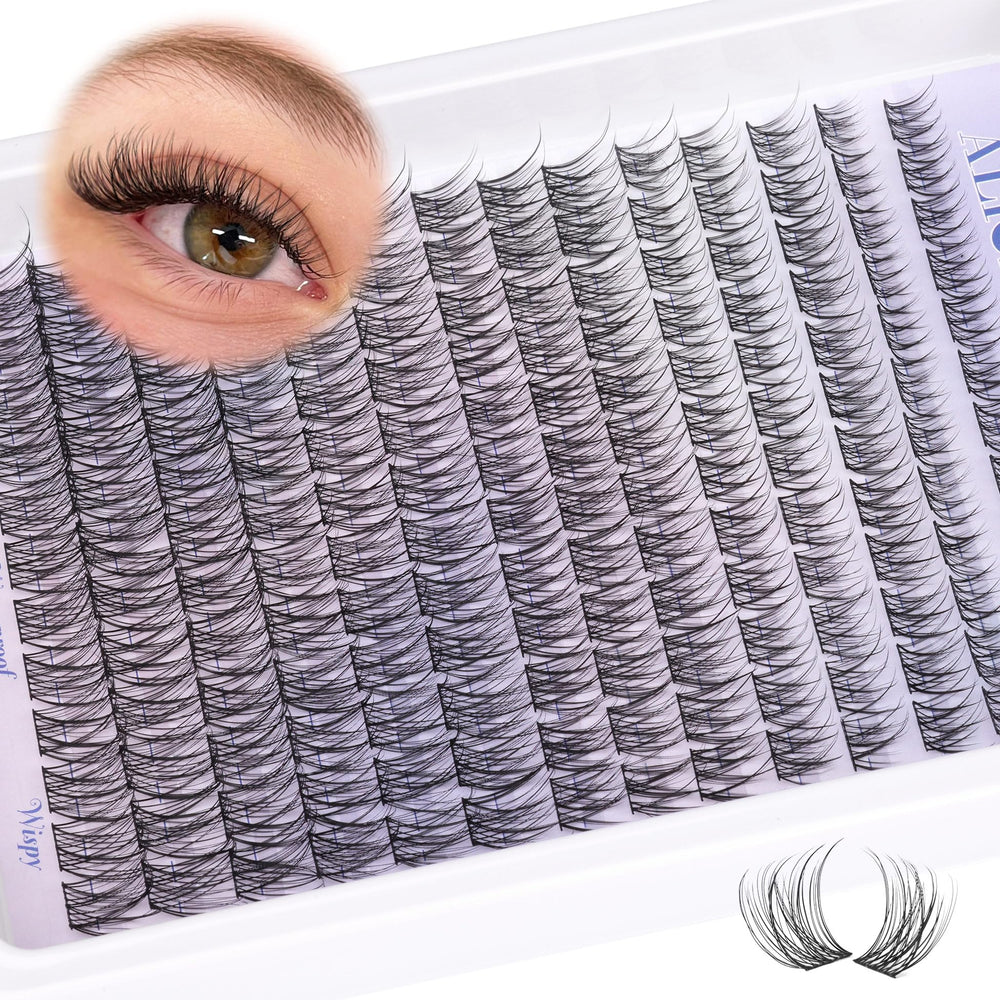 ALICE natural-looking volume options through layer-able cluster lashes.