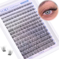 ALICE natural wispy cluster lashes 8-16mm for subtle daily enhancement.