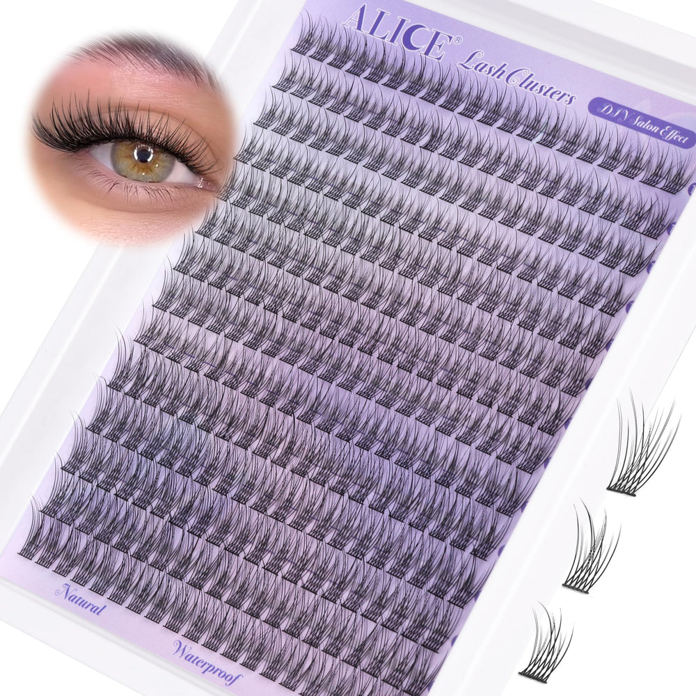 ALICE reusable cluster lashes stay charming from morning to night with care.