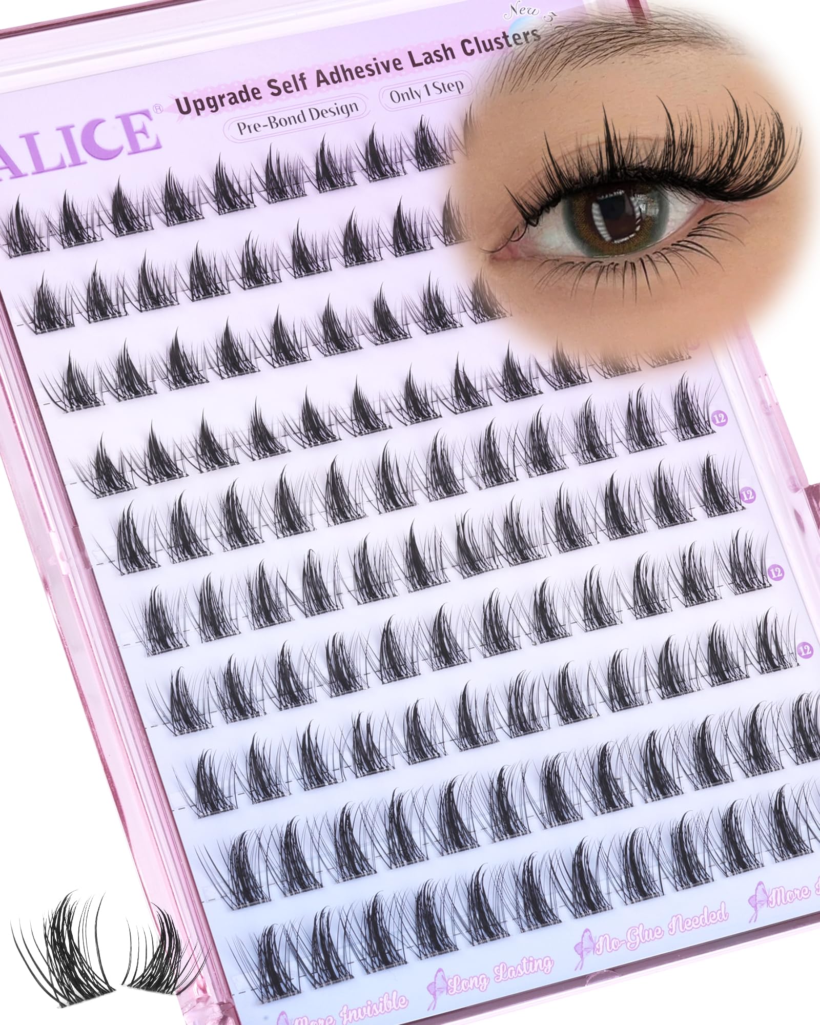 ALICE reusable lashes save time and money with multiple wears.