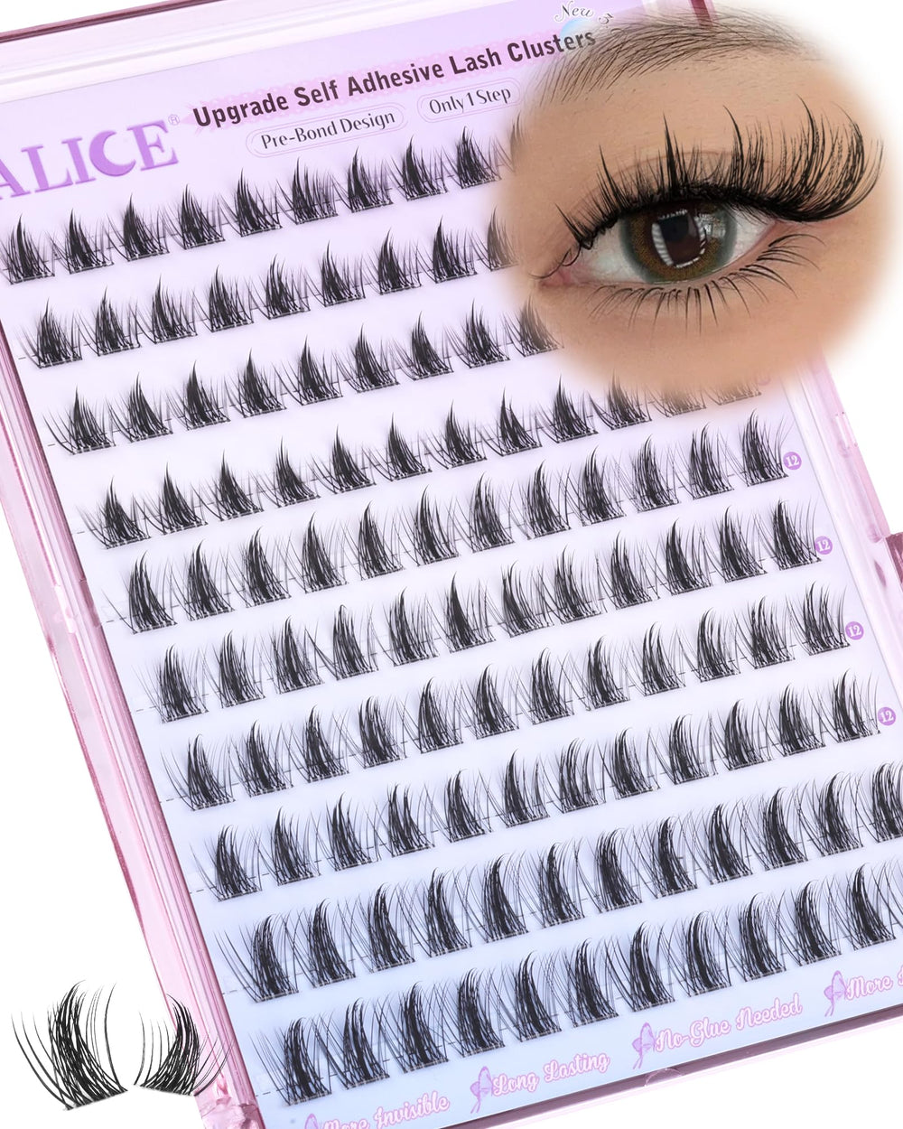 ALICE reusable lashes save time and money with multiple wears.