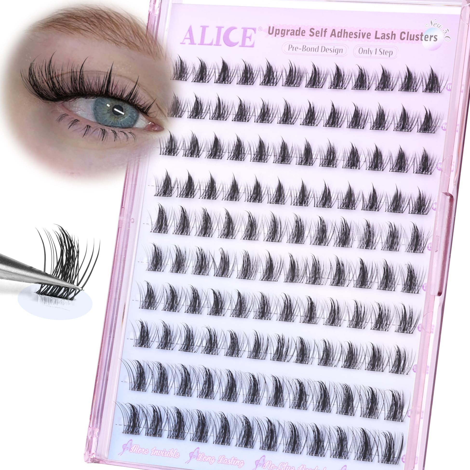 ALICE lashes in action deliver dramatic yet comfortable glamour.