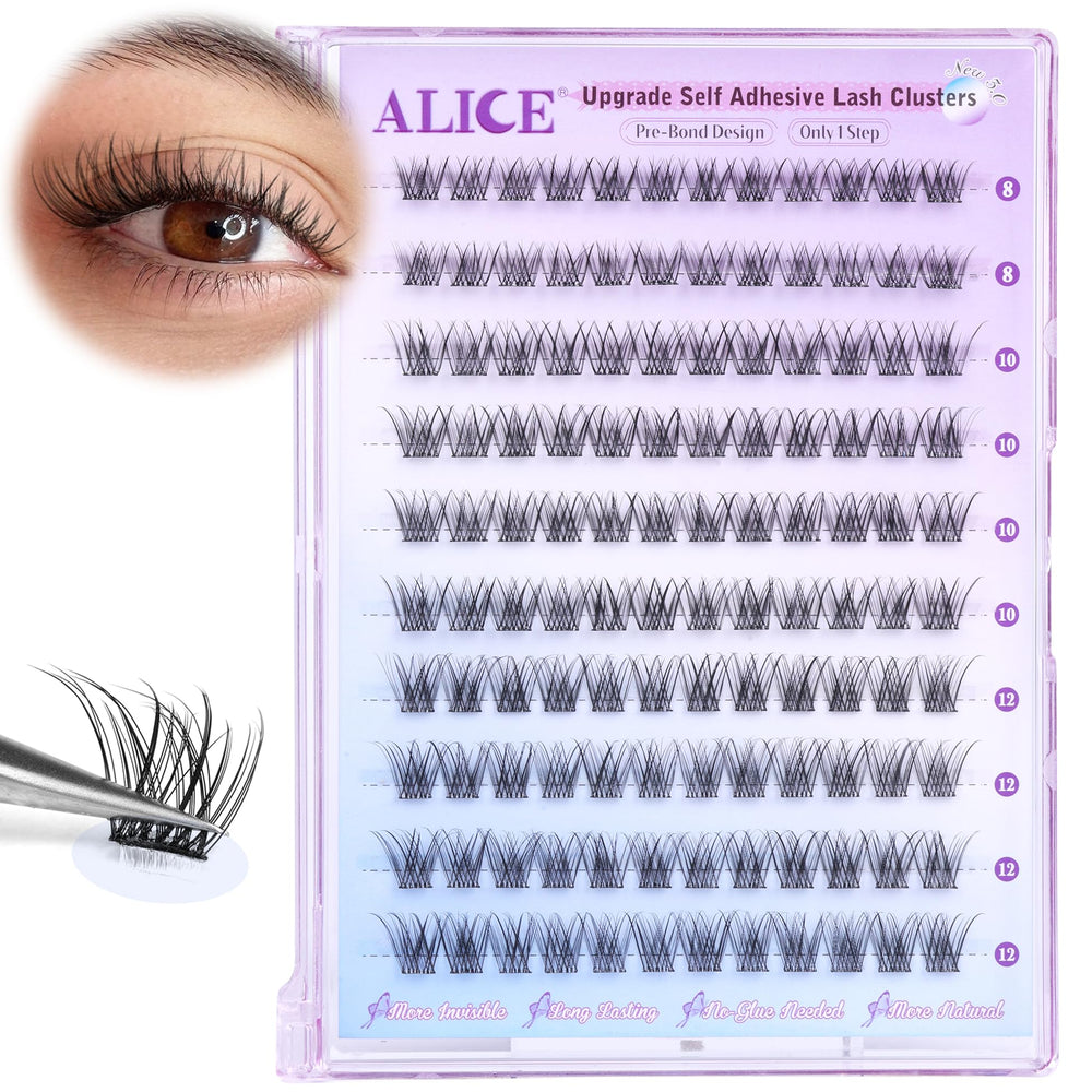 ALICE natural-look wispy lashes with 8-12mm length