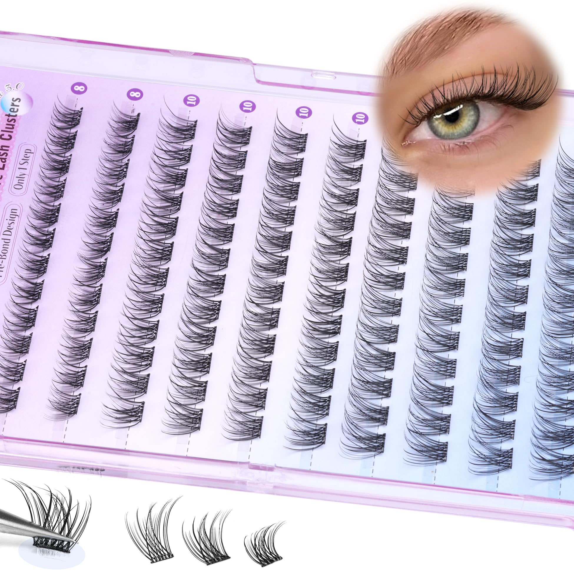 ALICE reusable lash clusters for multiple wears