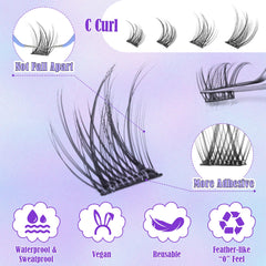 ALICE pre-glued lashes offer easy on-the-go application