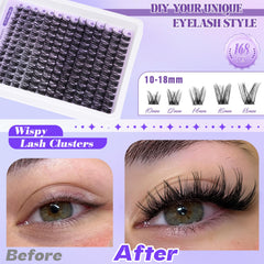 ALICE Thin-band clusters close-up highlights gentle lash application and comfort.