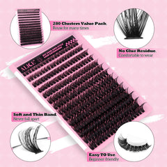 ALICE cluster lashes for volume and natural look without heavy mascara.