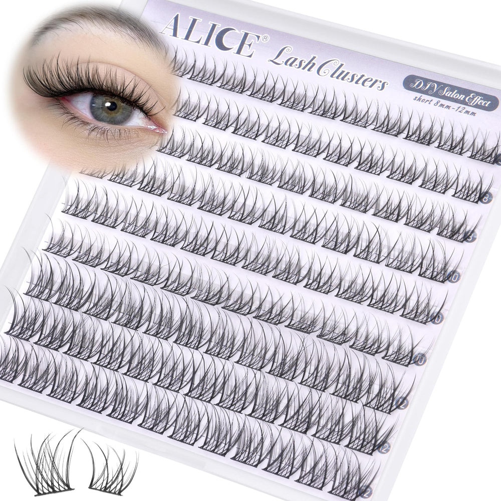 ALICE wispy 8-12mm design adds subtle lift and dimension that blends with natural lashes.