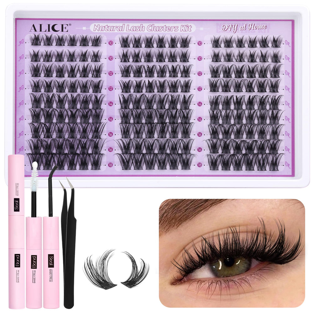 ALICE Wispy Lash Clusters Kit box front for at-home DIY lash enhancement