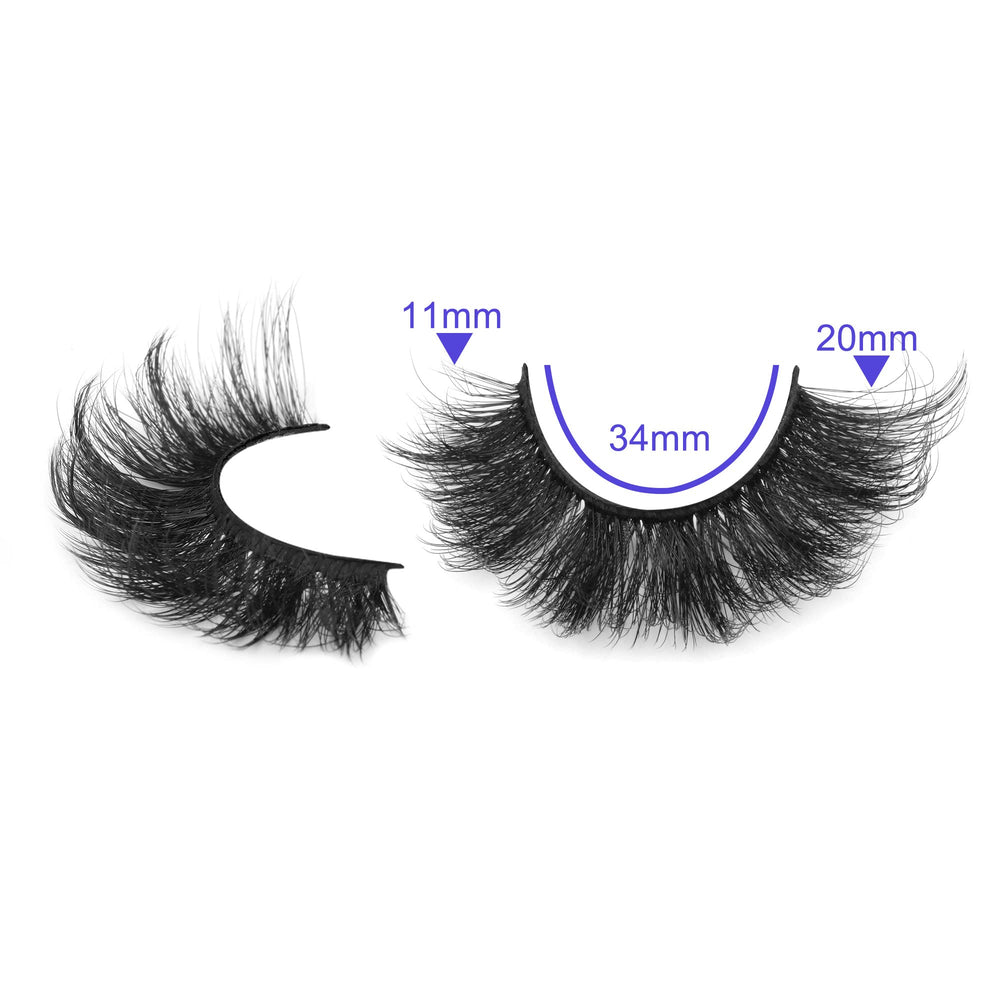 ALICROWN HAIR Faux mink lashes feature a soft band for comfort.