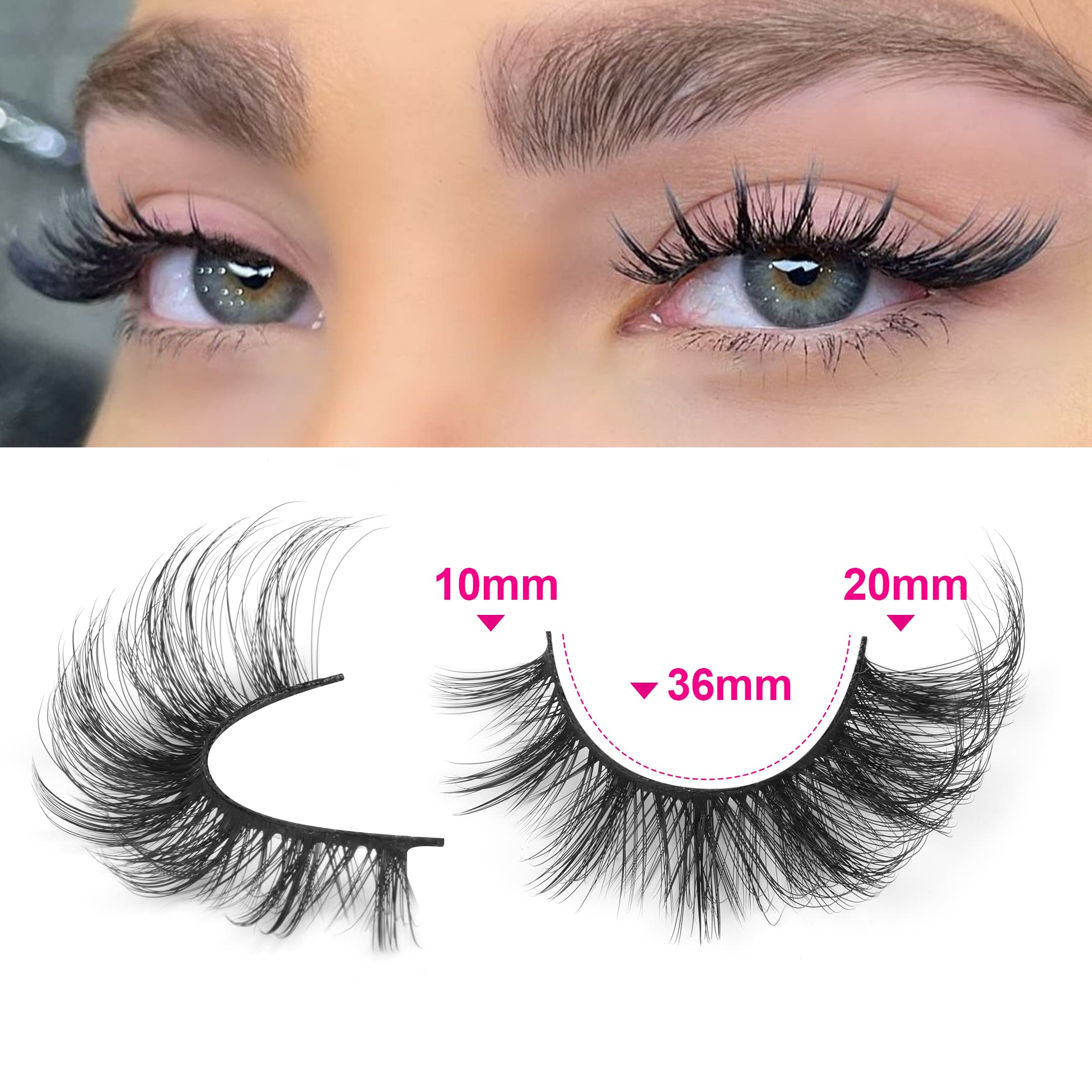 ALICROWN HAIR fox-eye lashes that frame eyes with drama