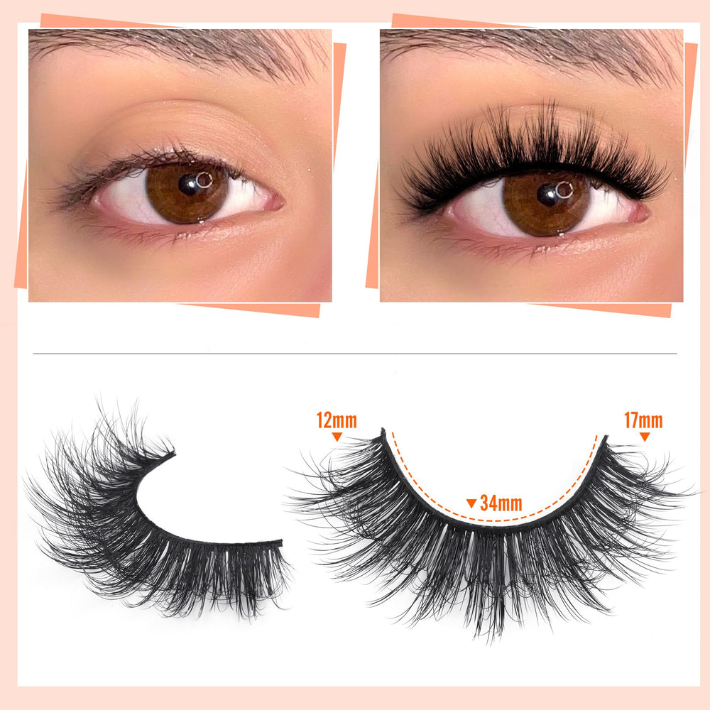 Easy application with ALICROWN Fuzzy Eyelashes for quick enhancement.