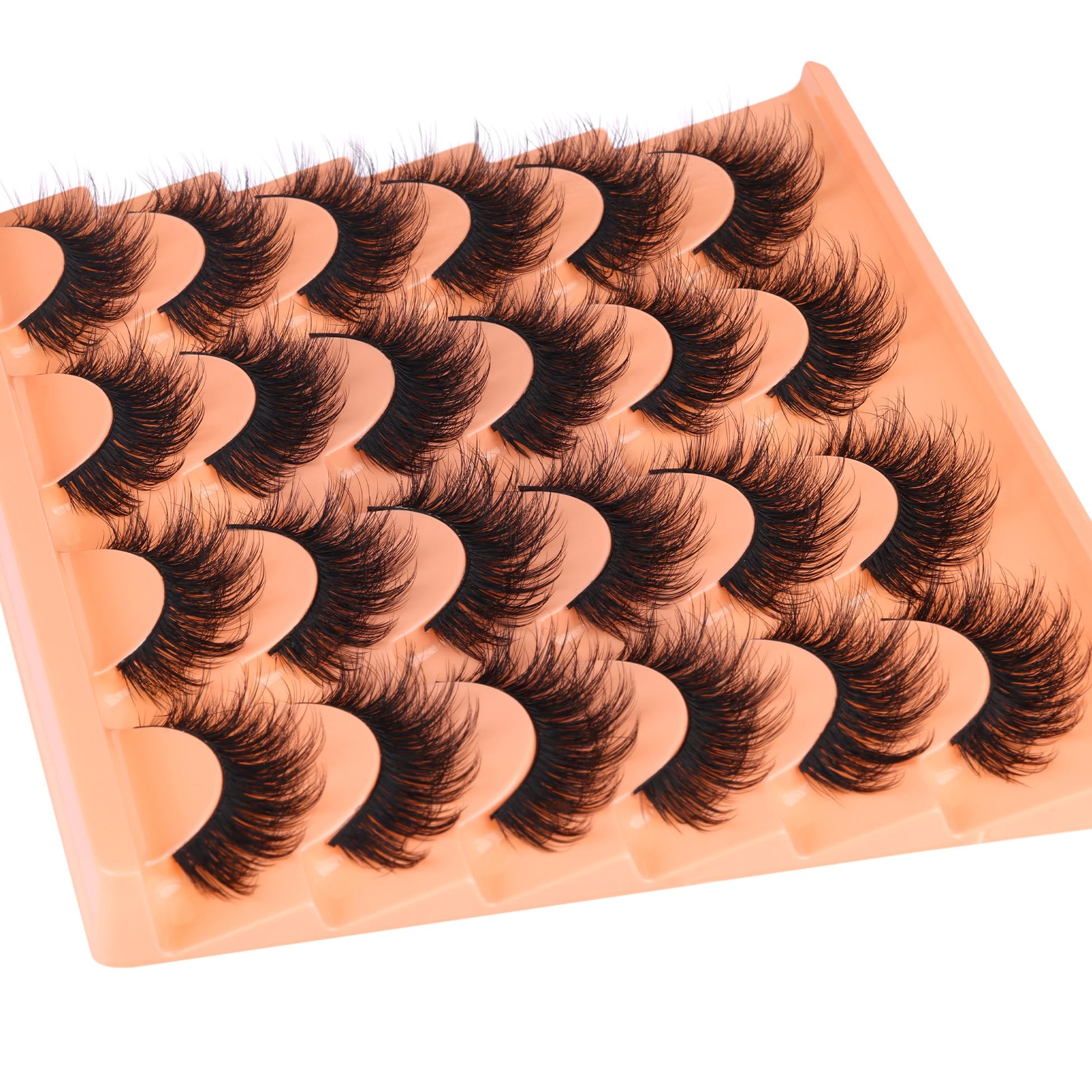 Lightweight synthetic fibers in ALICROWN Fuzzy Eyelashes for comfortable wear.