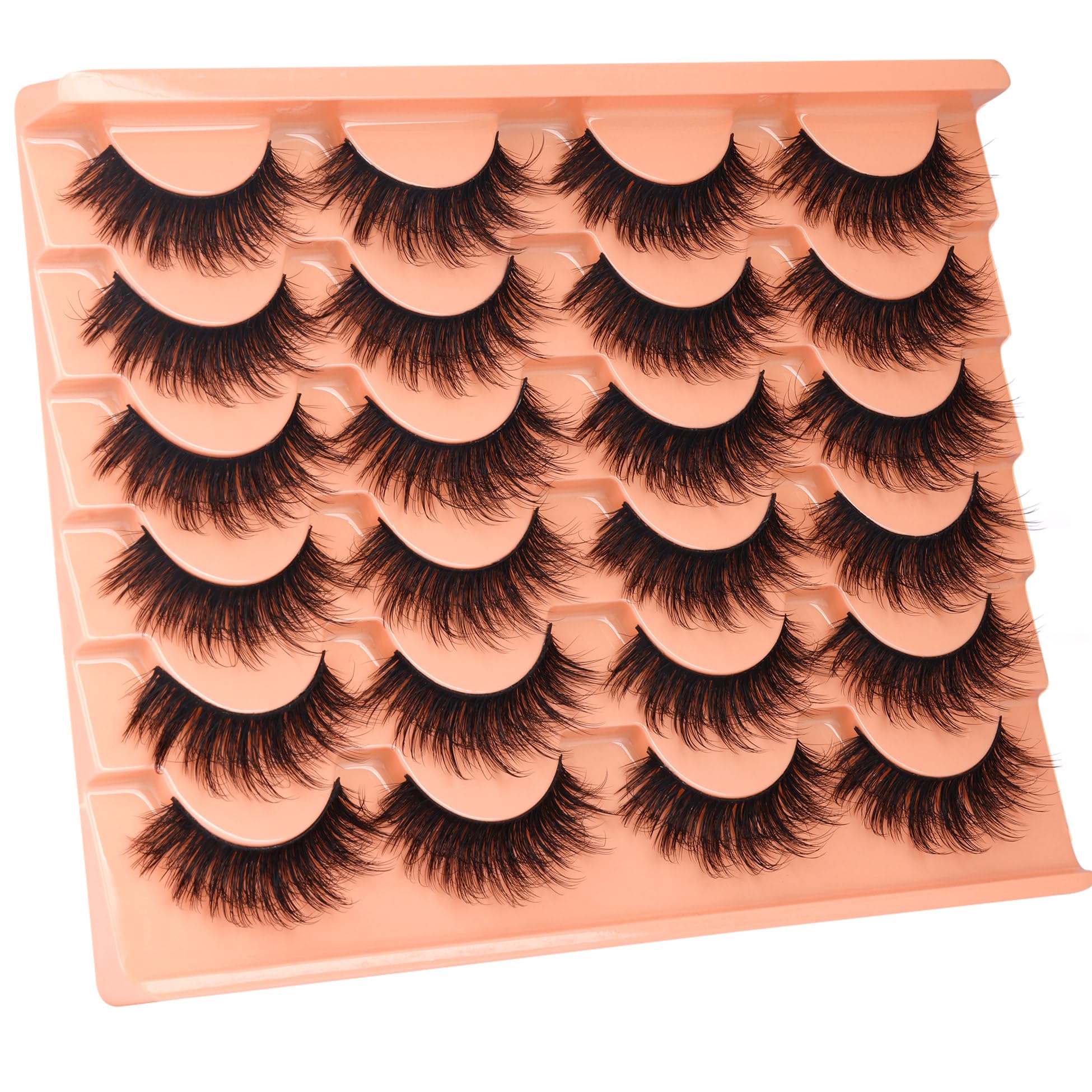 Reusable up to 10 times with care, ALICROWN Fuzzy Eyelashes.
