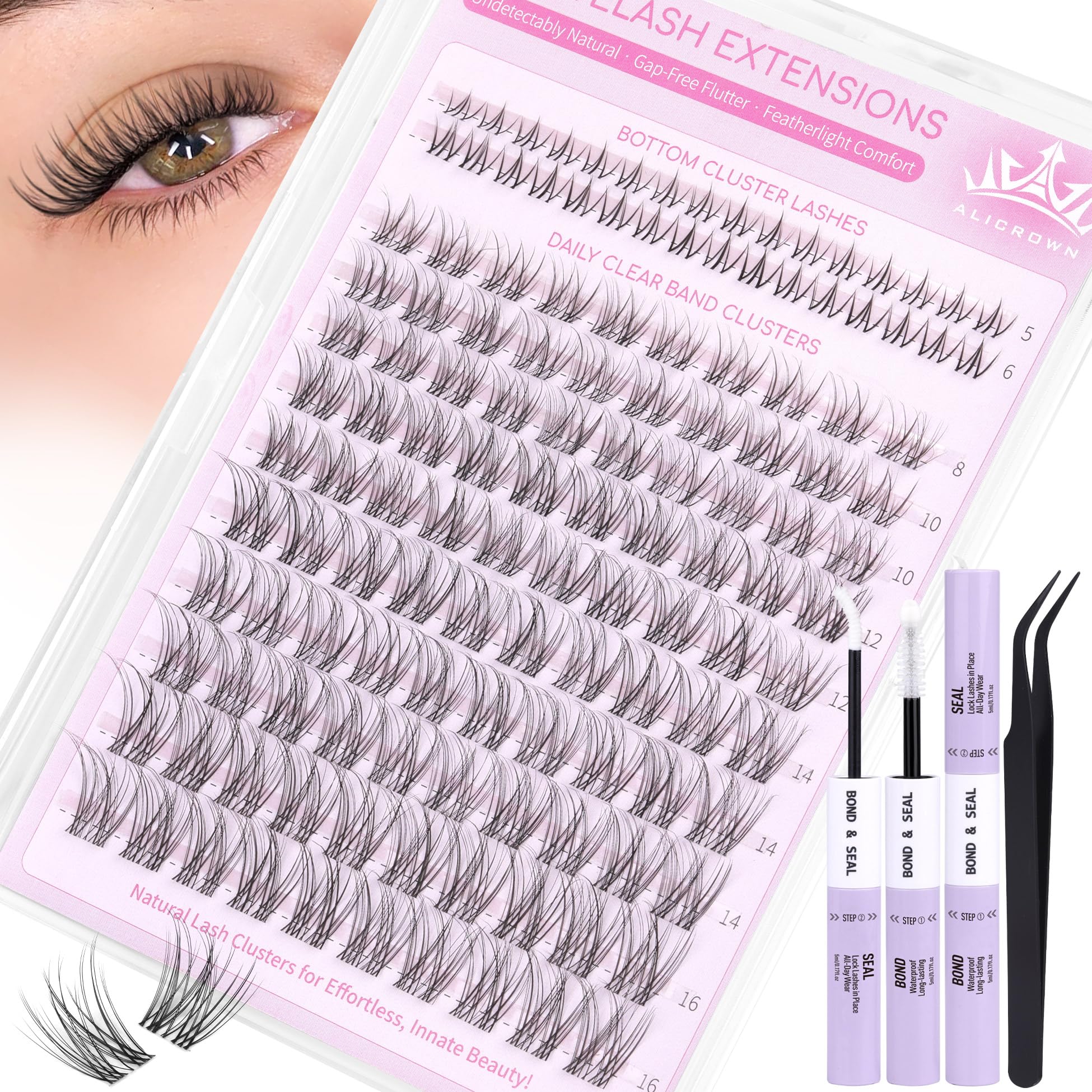 ALICROWN HAIR 72-hour hold potential when used correctly with bond and seal.