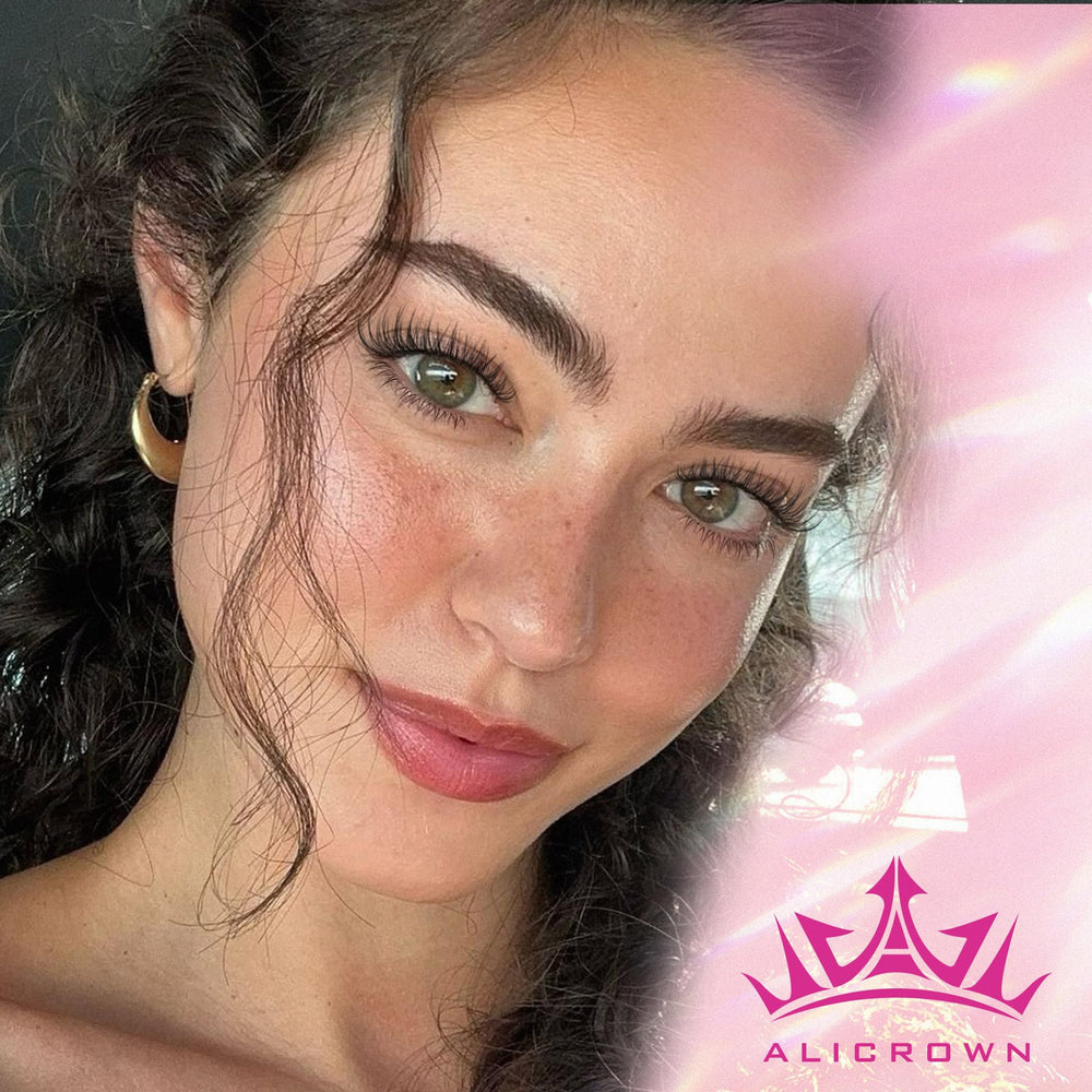 ALICROWN HAIR bottom lashes clusters enhance eye size with a natural look.