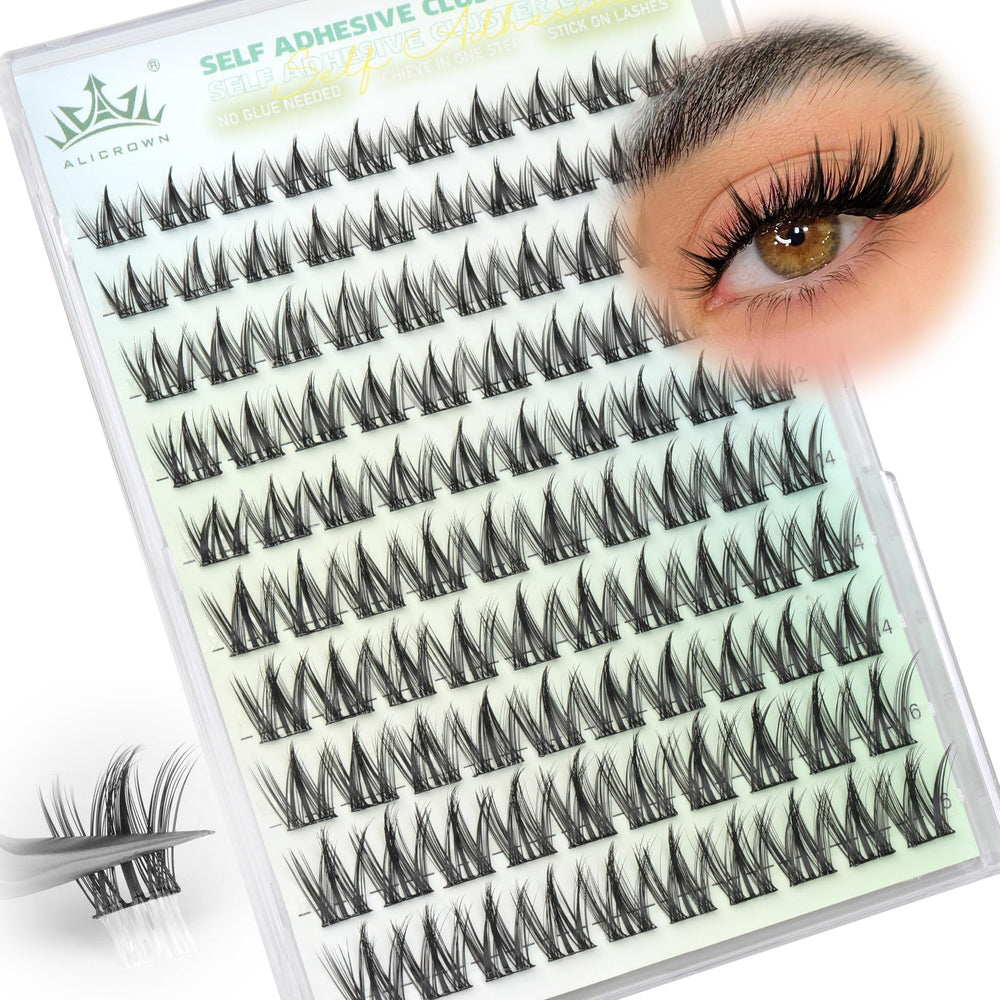 ALICROWN HAIR pre-glued assembly for easy DIY lash extensions.