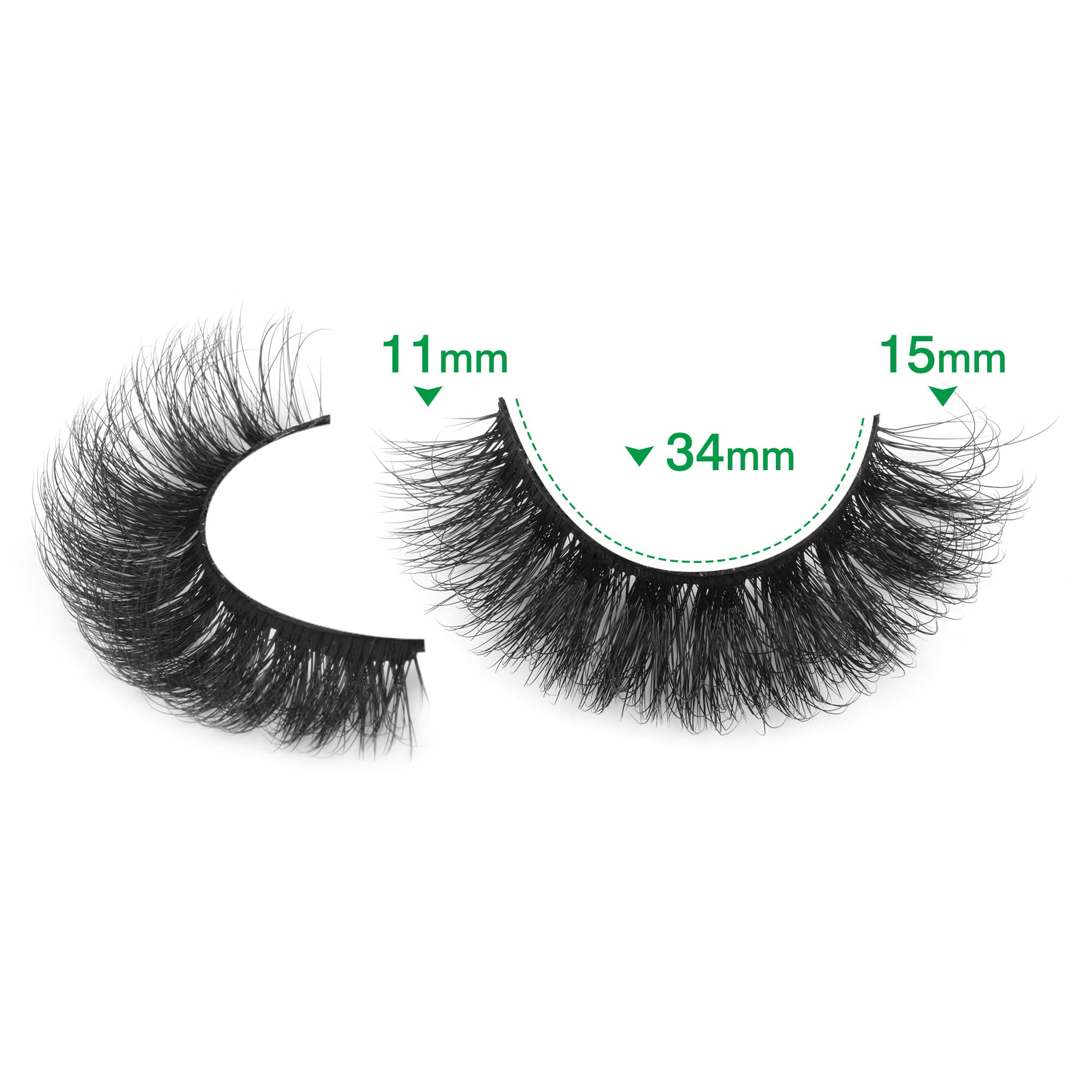 ALICROWN HAIR Reusable lashes lasting up to 10 uses.