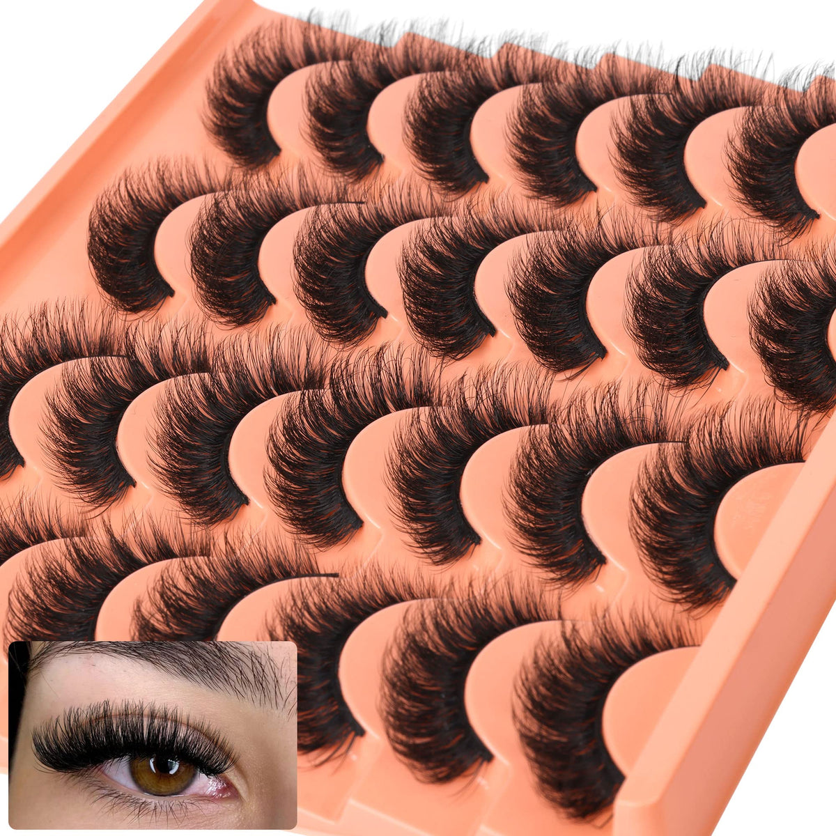 ALICROWN HAIR Short Lashes deliver a natural look for everyday elegance.