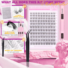 ALICROWN HAIR soft, lightweight fibers keep eyes comfortable during long wear.