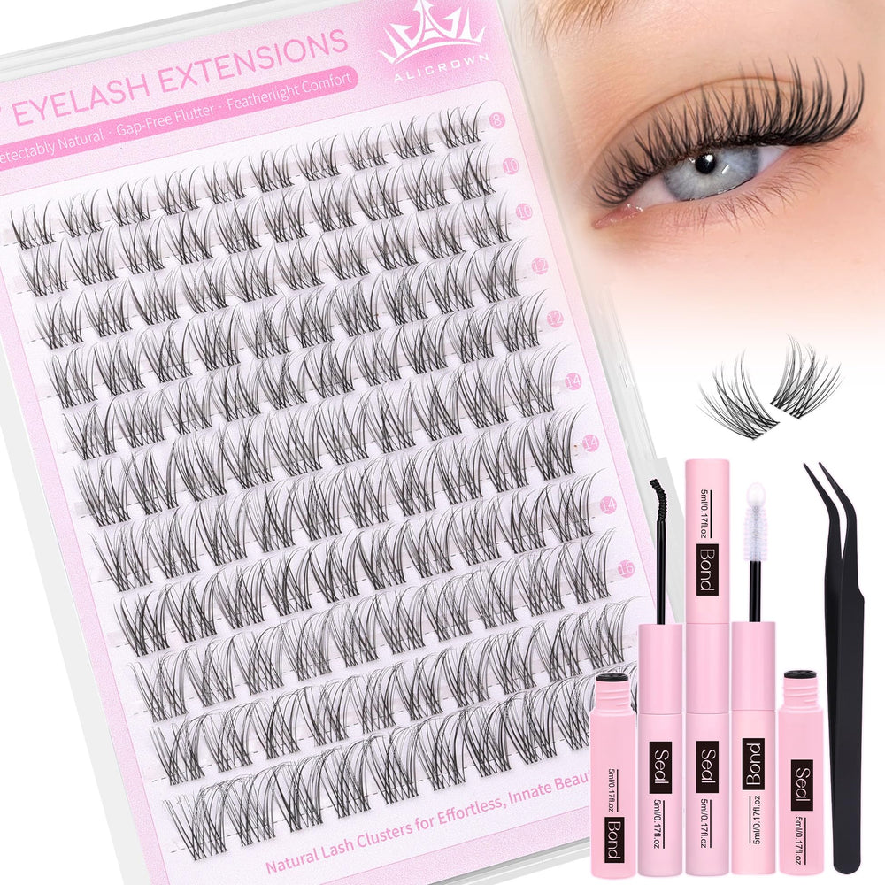 ALICROWN HAIR spiral brush enables even, mess-free adhesive application.