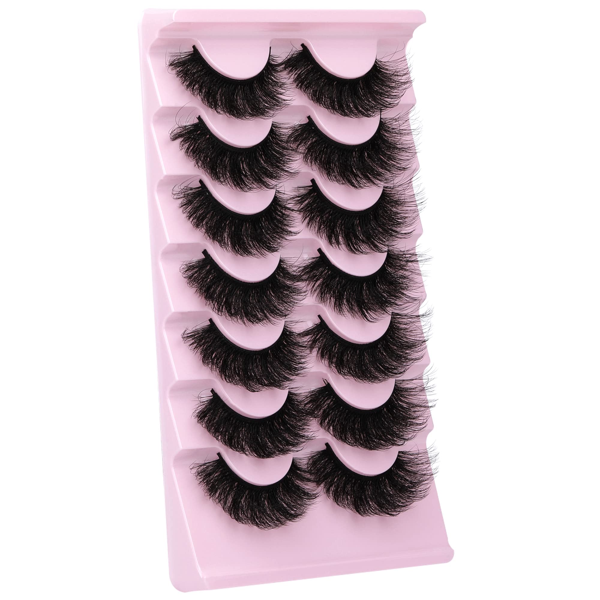 ALICROWN HAIR Lashes that work well with glasses for a bold look.