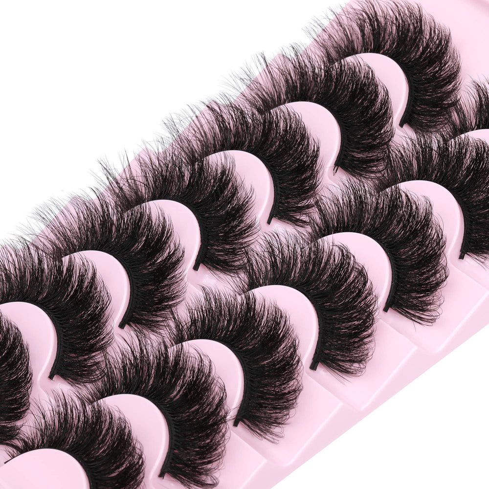 ALICROWN HAIR 5D faux mink lashes create big-eye drama with lightweight wear.