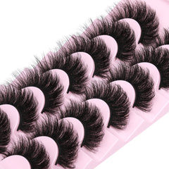ALICROWN HAIR 5D faux mink lashes create big-eye drama with lightweight wear.