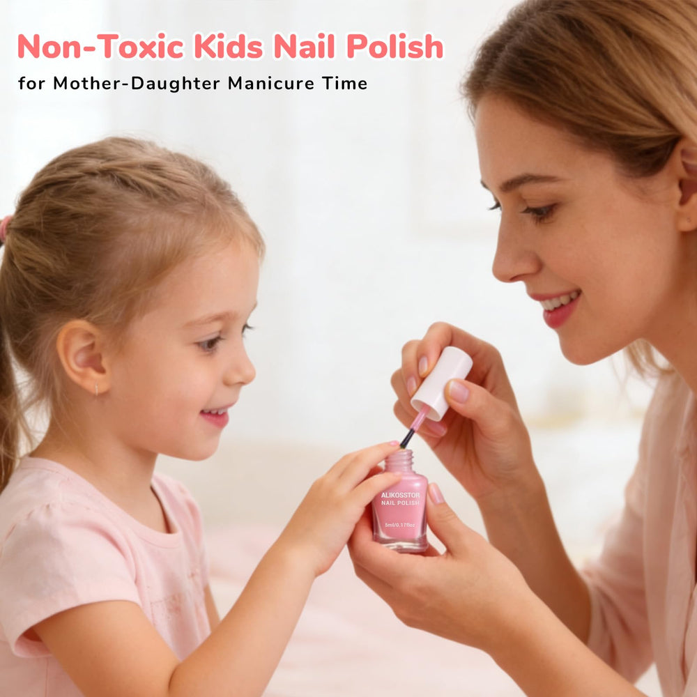 ALIKOSSTOR esmalte infantil despegable, retirar sin esfuerzo.