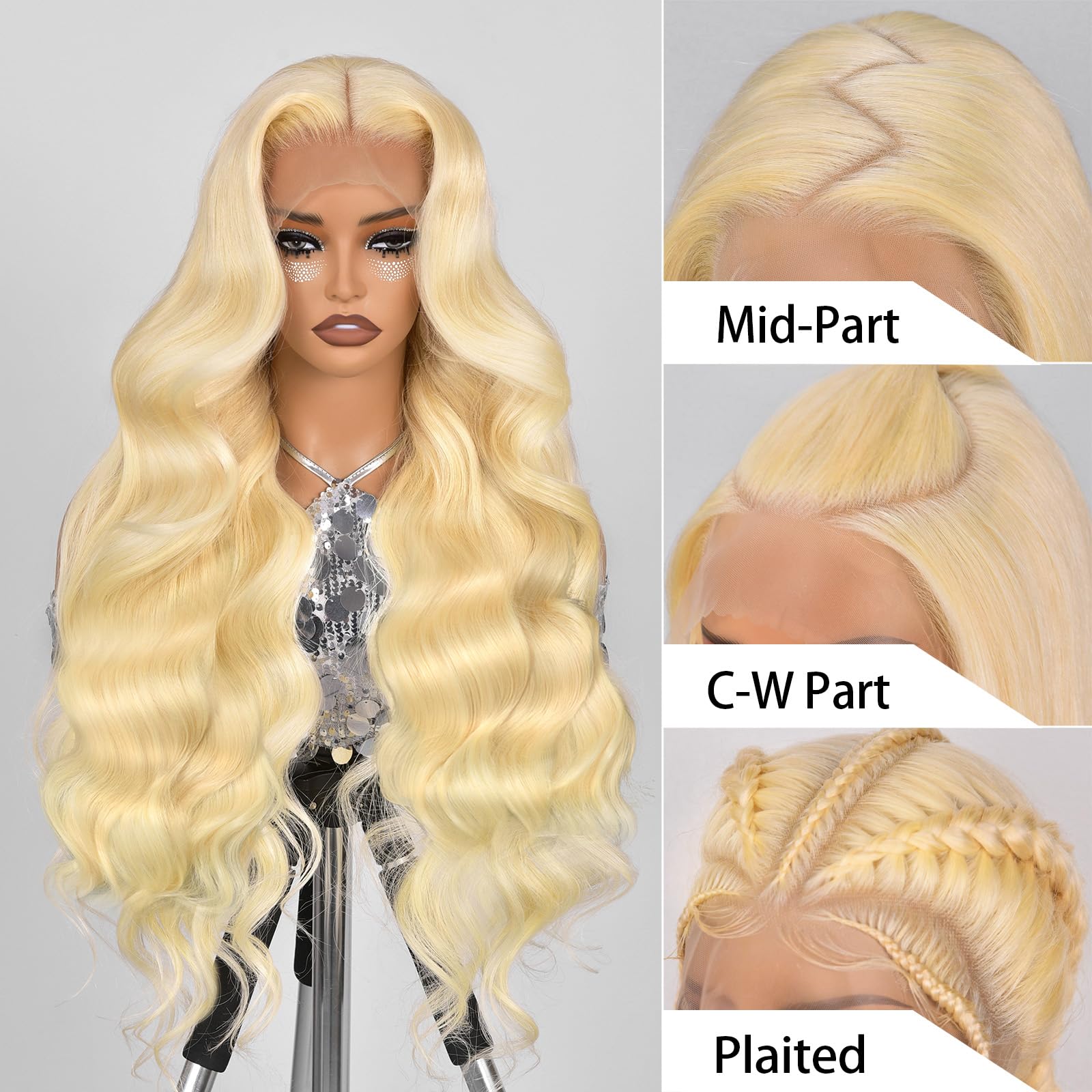 Alimubi Hair 613 blonde wig with baby hairs for seamless blend