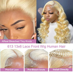 Alipeacock 613 wig with body wave texture for natural movement.