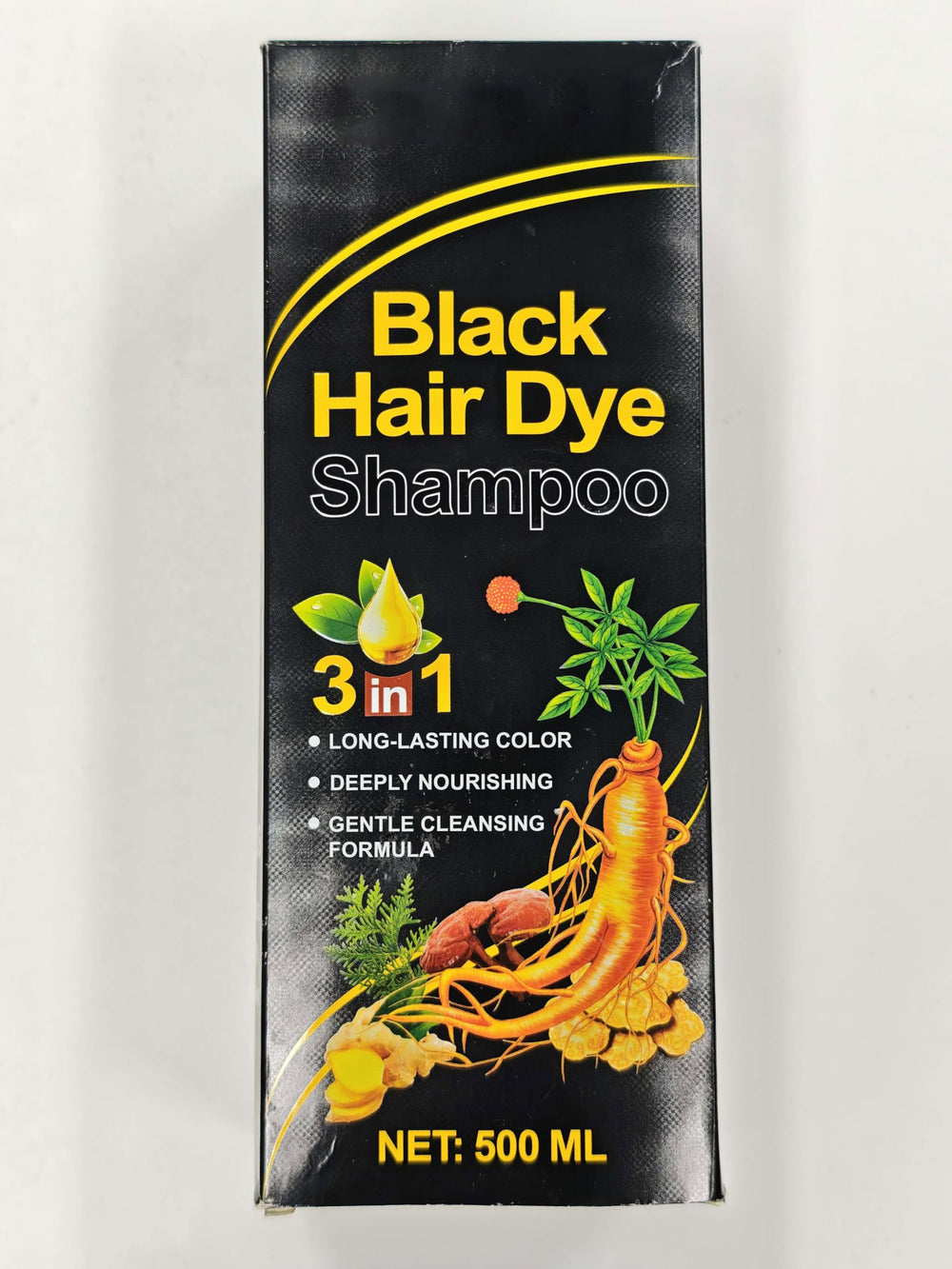 ALIVER Champú Tinte para Cabello Negro – aplicación en mechones para cobertura uniforme.