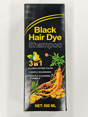 ALIVER Champú Tinte para Cabello Negro – aplicación en mechones para cobertura uniforme.