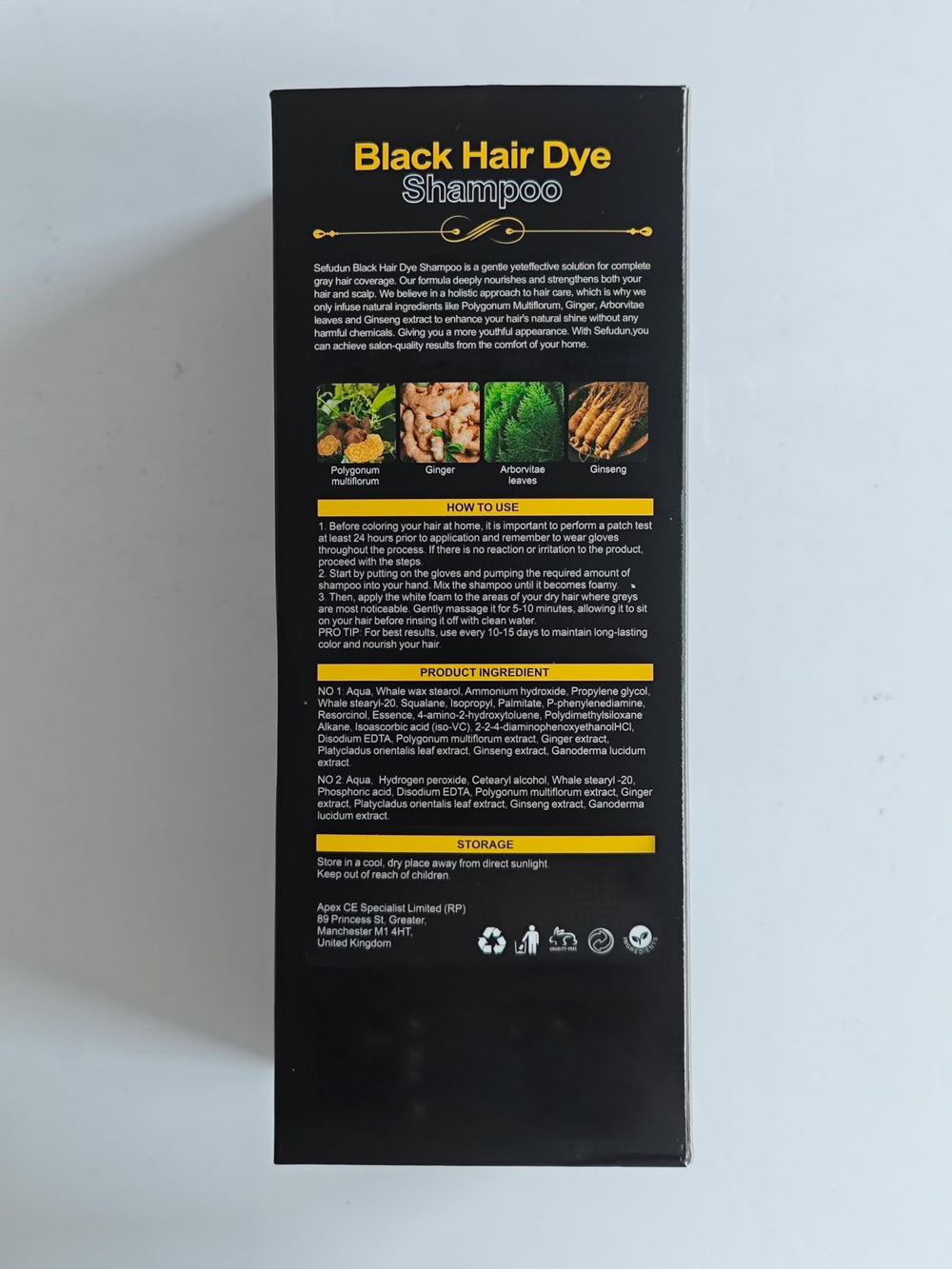 ALIVER Champú Tinte para Cabello Negro – textura cremosa para una experiencia de lavado suave.