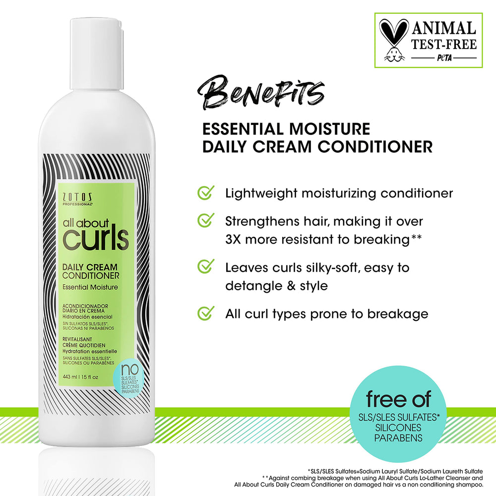ALL ABOUT CURLS: textura cremosa que facilita desenredar rizos