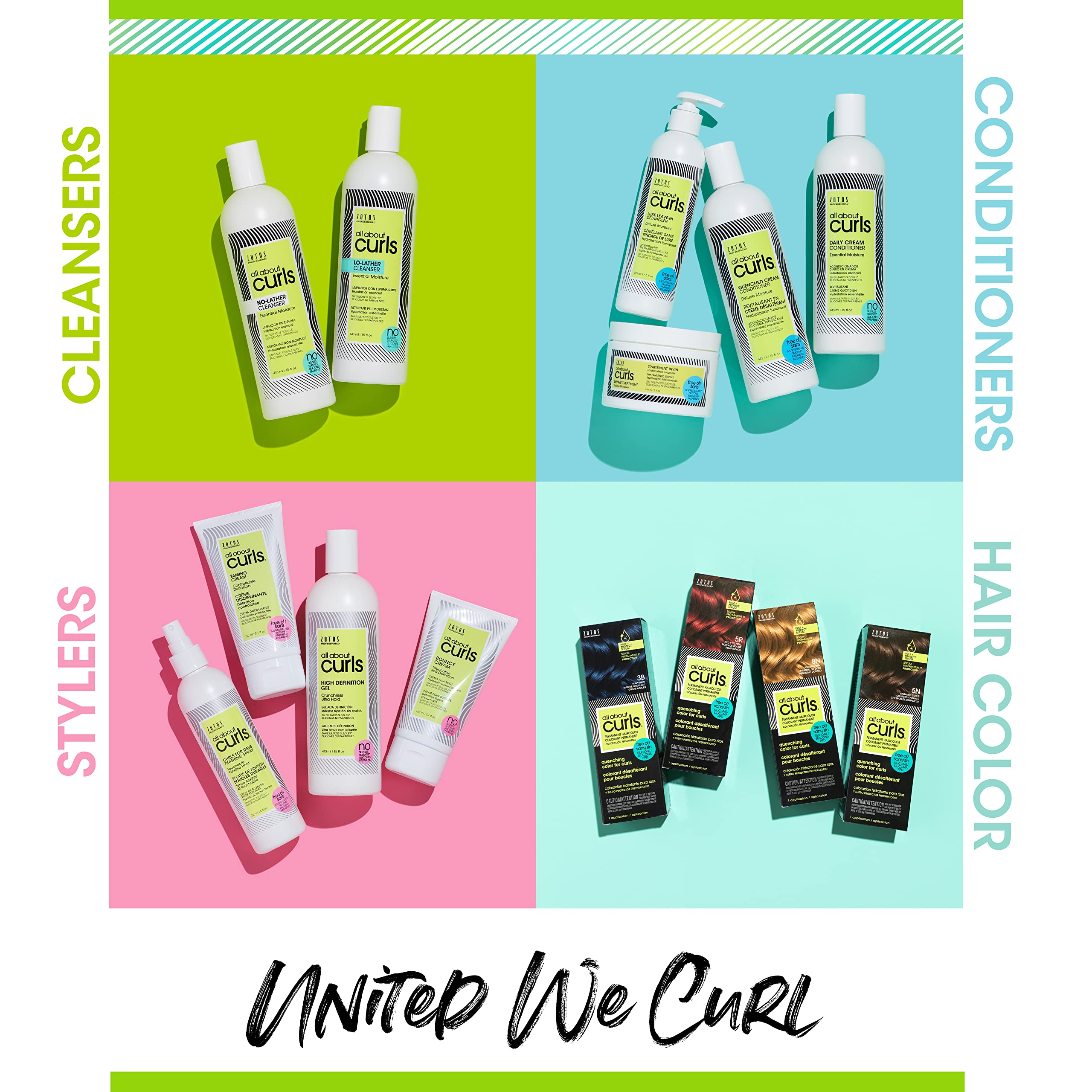 ALL ABOUT CURLS espuma potenciadora uso diario para rizos naturales