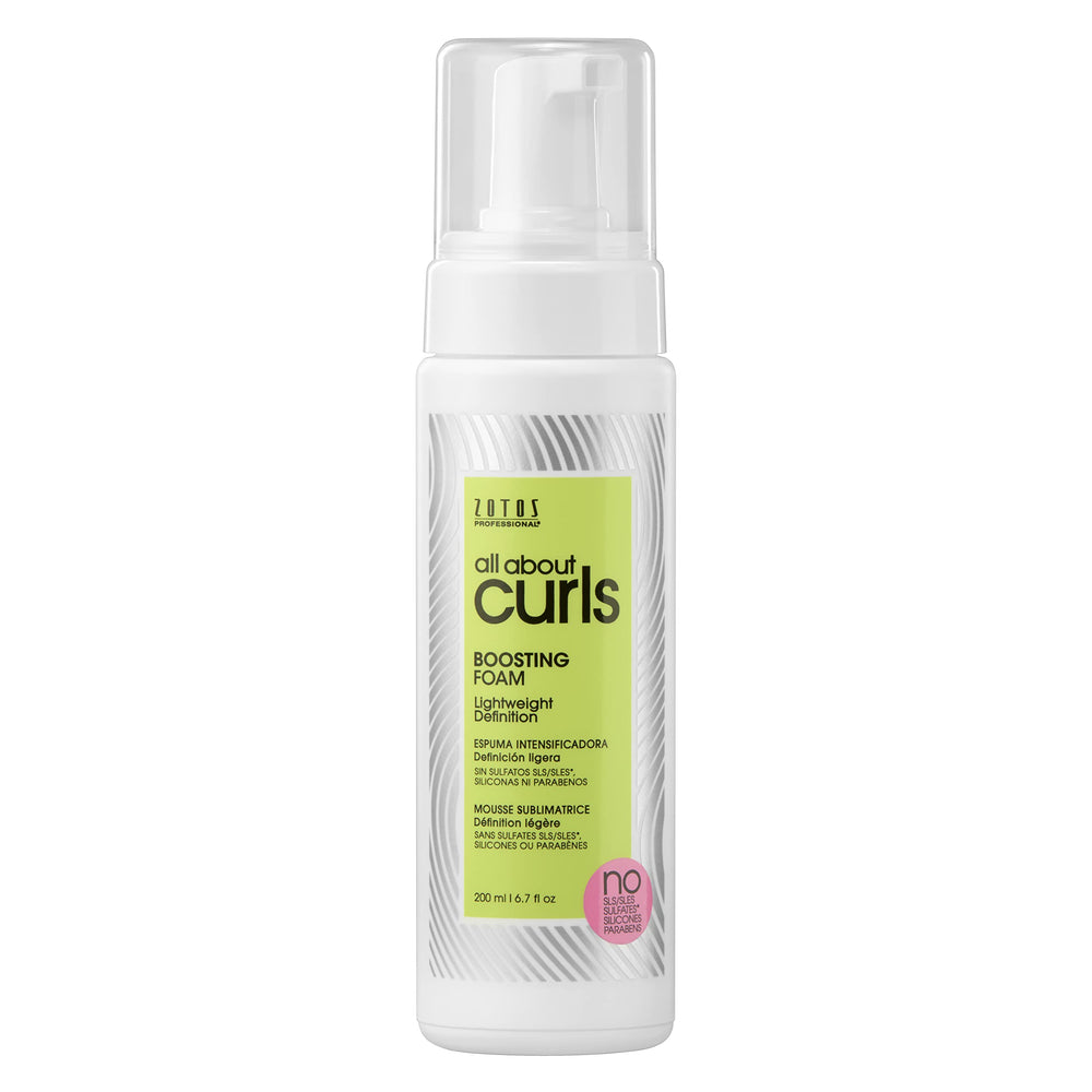ALL ABOUT CURLS espuma potenciadora para rizos definidos y volumen ligero