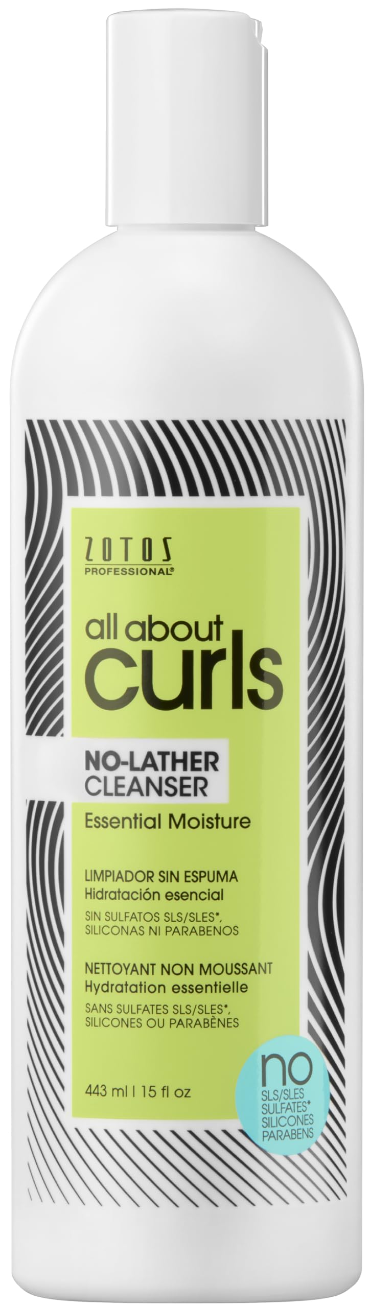 ALL ABOUT CURLS limpiador sin espuma en botella para rizos suaves y definidos
