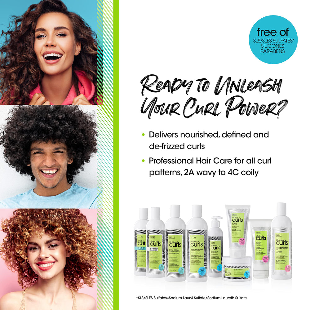 ALL ABOUT CURLS Lo-Lather Cleanser: enfoque en rizos y definición suave