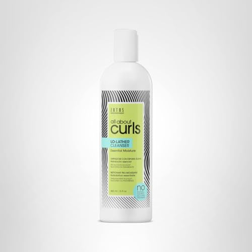ALL ABOUT CURLS Lo-Lather Cleanser: envase de 15 oz para cuidado prolongado
