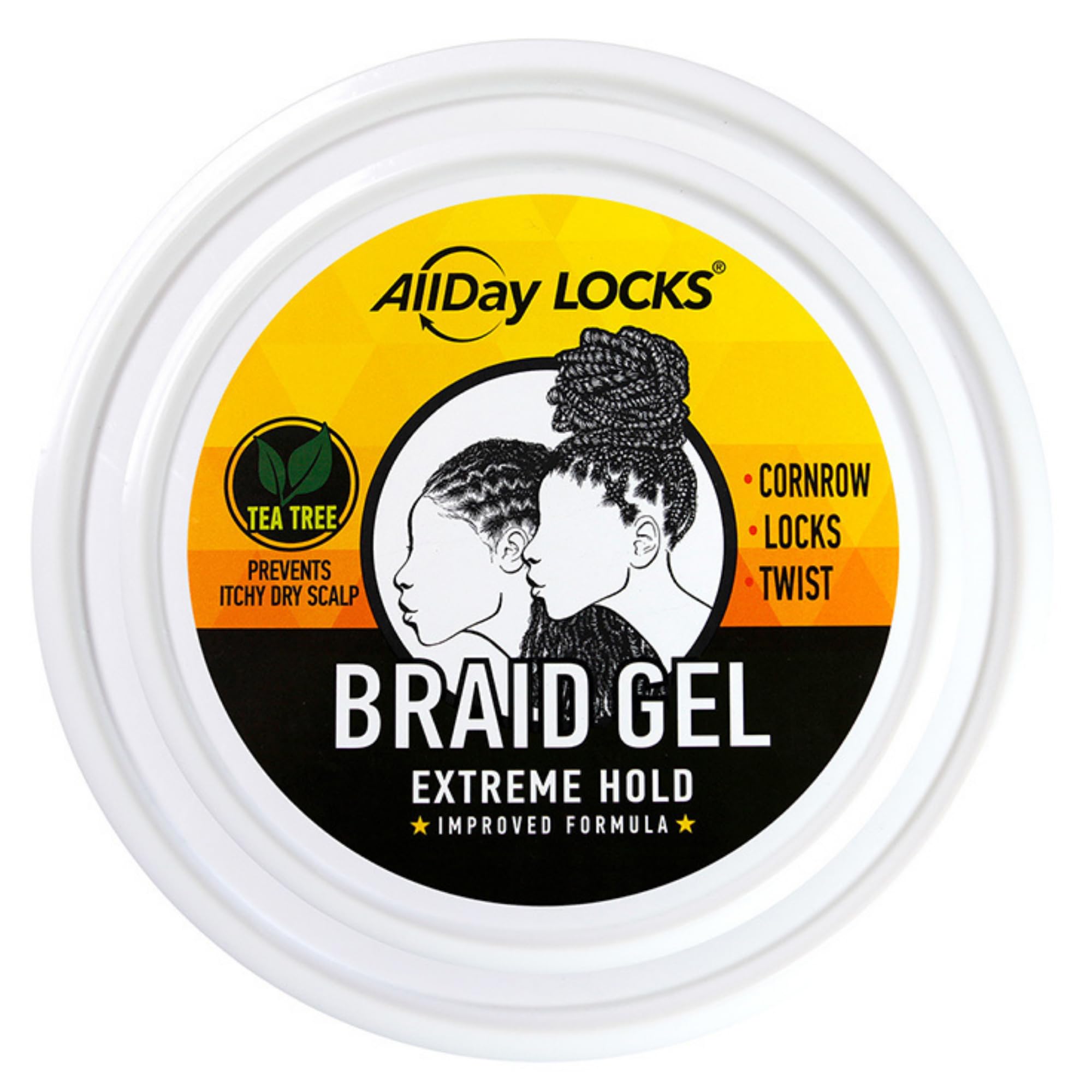 AllDay Locks Braid Gel Hands Application enables even distribution before braiding.