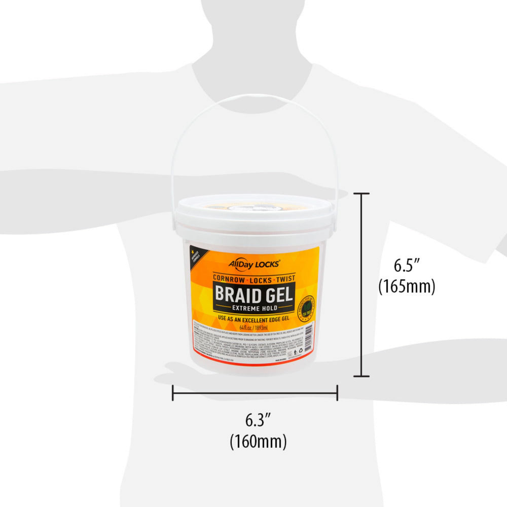 AllDay Locks Braid Gel Locs Definition smooths texture with light moisture.