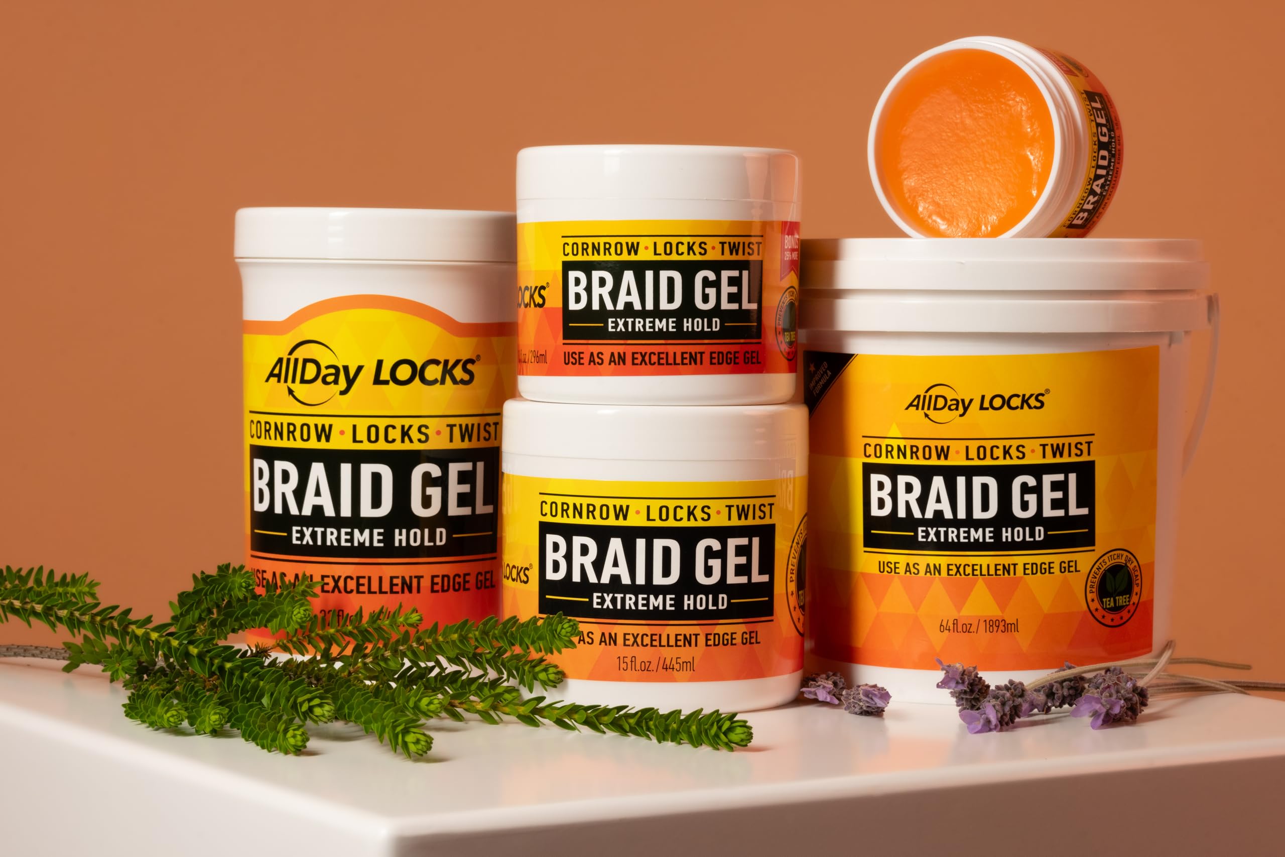 AllDay Locks Braid Gel delivers a refreshing peppermint cooling effect