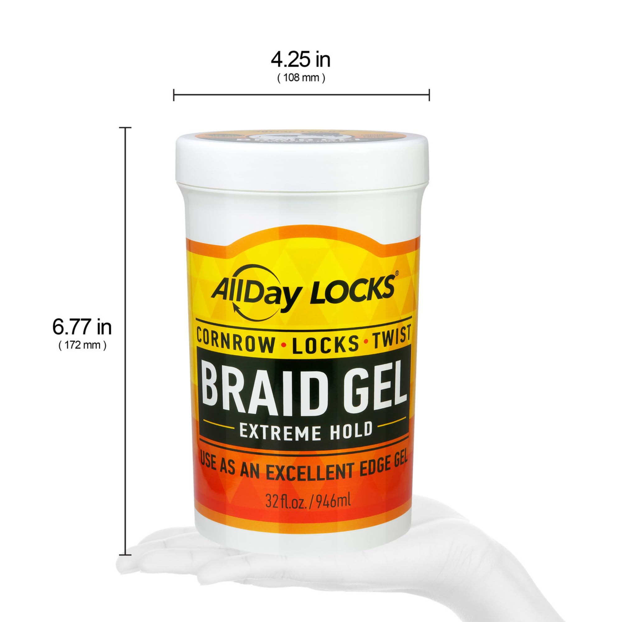 AllDay Locks Braid Gel with tea tree oil supports conditioning and scalp comfort
