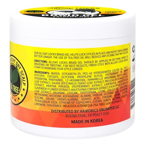 Close-up of AllDay Locks Braid Gel texture for easy application.