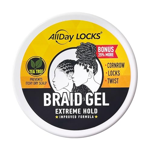 AllDay Locks gel-cornrows brillo suave y control del frizz