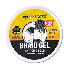 AllDay Locks gel-cornrows brillo suave y control del frizz